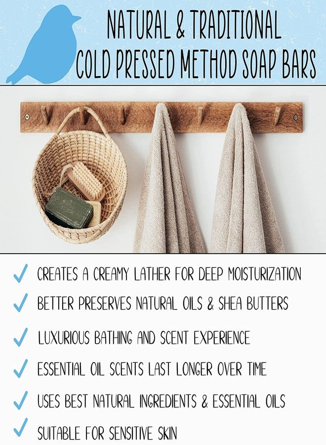  شركة بلوبيرد للصابون صابون بلو بيرد الطبيعي المصنوع من حليب الماعز برائحة اللافندر والشوفان | صابون طبيعي بالكامل مصنوع يدويًا بزيوت عضوية | صابون مقشر مصنوع من حليب الماعز والشوفان (لافندر وشوفان) - Image 5